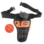 Heavy Duty Construction Tool Belt For Electric Pruning Shear With Battery Pocket Tool Pouch Hanging Pouch - Adjusts From 33 Inch