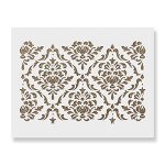 Damask Floral Stencil - Diy Wallpaper Alternative - Damask Walls Damask Pattern Damask Wall Stencil Wall Stencils