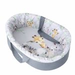 Carry Cot Printed Safari: Soft Leaf Safari Grey