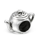C295-C6919 - 925 Sterling Silver Teapot European Charm Bead