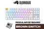 Glorious Gmmk Modular Mechanical Keyboard - Tkl White Ice