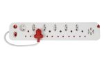 12WAYSINGLE Multi Plug Over Load Surge USB