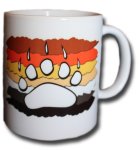 Bear Claw With Flag Background