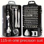 115PCS/SET Cell Phone Kit/ Car Precision Screwdriver Repair Tool Kit Multi-function Electronic Screwdriver Set Watch Mobile Phon