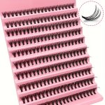 200 Clusters Eyelashes 30D Curl 8-14MM Mixed False Eyelashes Natural Look Cluster Lashes Extensions Super Thin Band & Soft Lashe