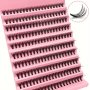 200 Clusters Eyelashes 30D Curl 8-14mm Mixed False Eyelashes Natural Look Cluster Lashes Extensions Super Thin Band & Soft Lashes Reusable
