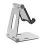 Adjustable Desktop Cellphone Tablet Stand Holder - Silver