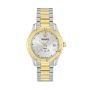 Versace Apodis Gmt White-silver Dial 2-TONE Stainless Steel Bracelet Watch