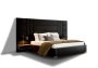 Alison Sleigh Bed Queen -black