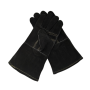 Black Leather Braai Gloves - Lined For Extra Comfort.