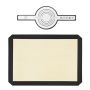 2 Piecetypes Silicone Baking Mat Reusable Oven Baking Sheet