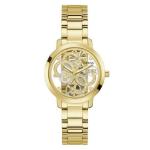 Guess Quattro Clear Gold Tone Analog Ladies Watch GW0300L2