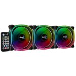 Aerocool Astro 12 Pro Argb 120MM Triple Fan Kit With Rgb Hub & Remote