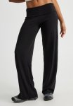 Roll Over Straight Leg Pant - Black