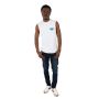 Lee Cooper - Men's Cotton Vest: Cosmo - White