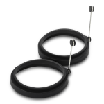 @home Silicone Egg Rings S 2 Black
