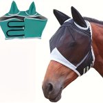 Horse Fly Mask Breathable Polyester Fabric Uv Protection Anti-insect Outdoor Riding Mask For Horses