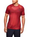 Men's Ua Rush Heatgear Fitted Short Sleeve Printed - Cordova 3XL