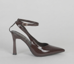 Stiletto Court Heel - 7 Brown