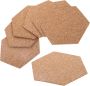 10PCS Cork Wall Tiles Self Adhesive Message Boards Small Notice Pinboards