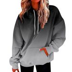 Oversized Graphic Hoodies For Women Tie Dye Gradient Sweatshirt Baggy Outdoor Sports Drawstring Hoodie Comfy Hooded Pullover Swe