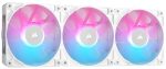 Icue Link RX120 Rgb 120MM Pwm Fans With Icue Link System Hub - Magnetic Dome Bearing - Triple Pack - White