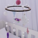 Cot Mobile Purple Girl Under The Sea
