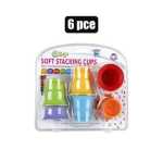 Baby Toy Edu Stacking Cups 6PC 25X23CM Marketplace Brits Bros