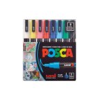Uni Posca PC8K Board Chs Marker Blue