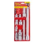Tork Craft - Adaptor And Extension Set - 1 2" 1 4" 3 8" - 10 Pieces
