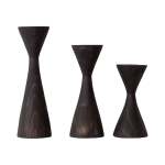 Geo Tealight Candle Holder - Large Black
