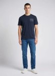 Blue Jeans Since 1981 Side Print Dark Navy T-Shirt - XXL Blue