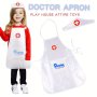 Doctor Clothing Girl's Family Role-playing Big White Coat Performance Clothing Simulation Nurse Clothing Toys Halloween Gift Christmas Gift