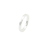 Silver Square Finish Ring - 56 Silver