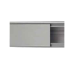 P802 Single Compartment Power Skirting Per 2.4MTR Length - Various Colours - Sand Paper Black