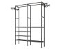 Heavy Duty Wardrobe Organizer For Clothes And Shoes - Black