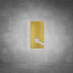 Arrow Sign D08 - Brushed Brass