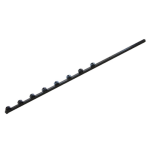F pole - 10LINE Straight Tube Black