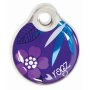 Rogz Id Tagz Large 34MM Self-customisable Purple Forest Design Waggs Pet Shop