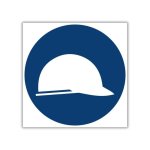 Head Protection Shall Be Worn Safety Sign MV3