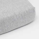 Grey Melange Cot Fitted Sheet - Standard 60X120CM