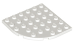 Parts Plate Round Corner 6 X 6 6003 - White