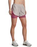 Women's Ua Fly-by Elite 2-IN-1 Shorts - Ghost Gray Sm