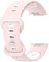 Silicone Sport Strap For Fitbit Charge 5-PINK & White