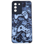 Game Controller Print Phone Case For Samsung Galaxy S21 Plus - Black