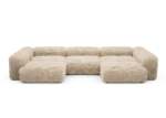 U-shape Sofa - Flokati - Beige - 377CM X 241CM