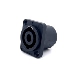 Cyberdyne CZK-1078 Speakon 4P Female Panel Mount Connector Metal Clip Type