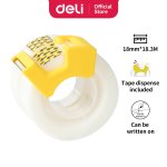 Deli Invisible Tape With Dispenser 18MM X 18.3M 2 Roll Blister Pack – EA30611