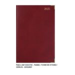 A4 Diary Page A Executive Ps 2026 Burgandy