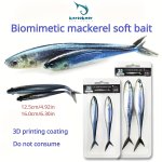 2PCS Realistic Soft Lure Fork Tail Swimbait Fishing Accessory